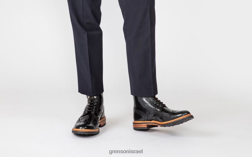 גברים שָׁחוֹר פרד Grenson J4F4Z16 מגפיים