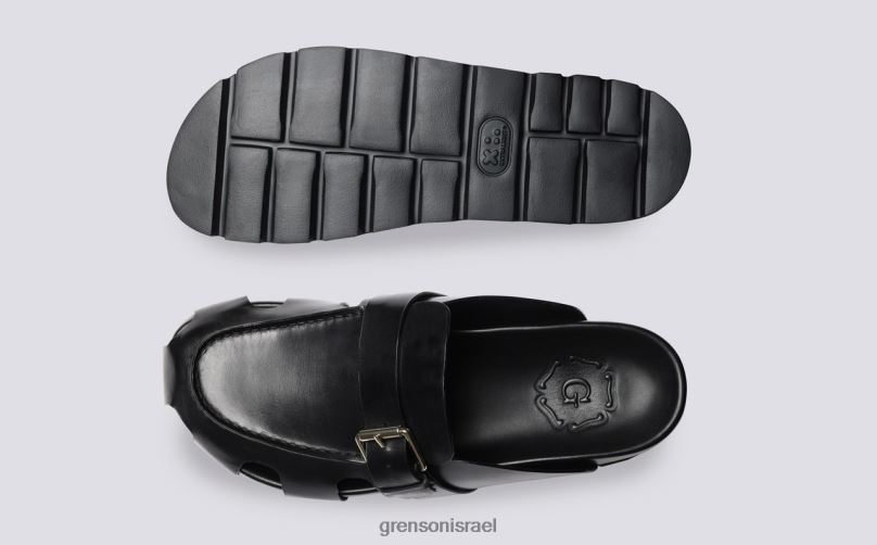 גברים שָׁחוֹר דייל Grenson J4F4Z214 סנדלים