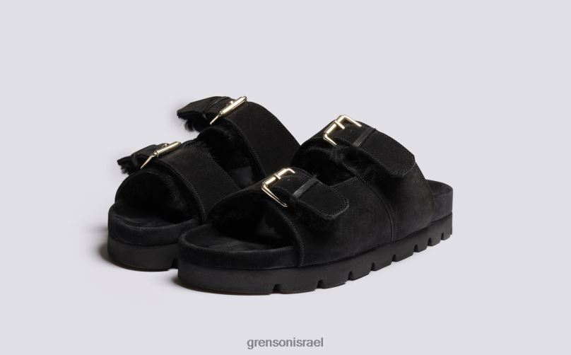 גברים שָׁחוֹר פלורין Grenson J4F4Z217 סנדלים