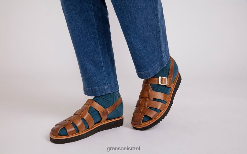 גברים ג'ינג'ר מבריק קווינסי Grenson J4F4Z218 סנדלים