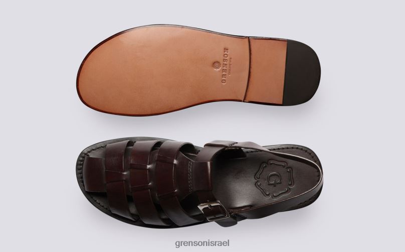 גברים חום כהה קווינסי Grenson J4F4Z222 סנדלים