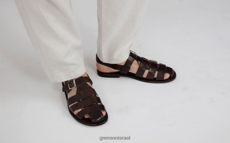 גברים חום כהה קווינסי Grenson J4F4Z222 סנדלים