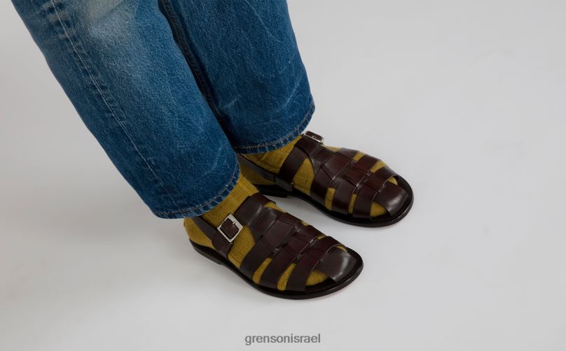 גברים חום כהה קווינסי Grenson J4F4Z222 סנדלים