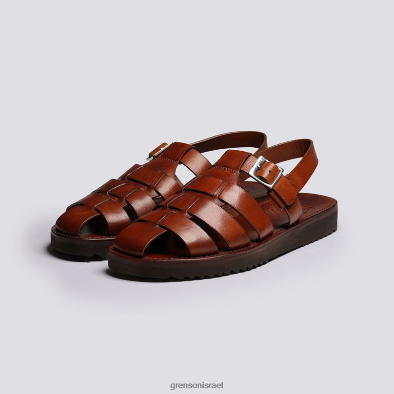 גברים שזוף צבוע ביד קווינסי Grenson J4F4Z224 סנדלים