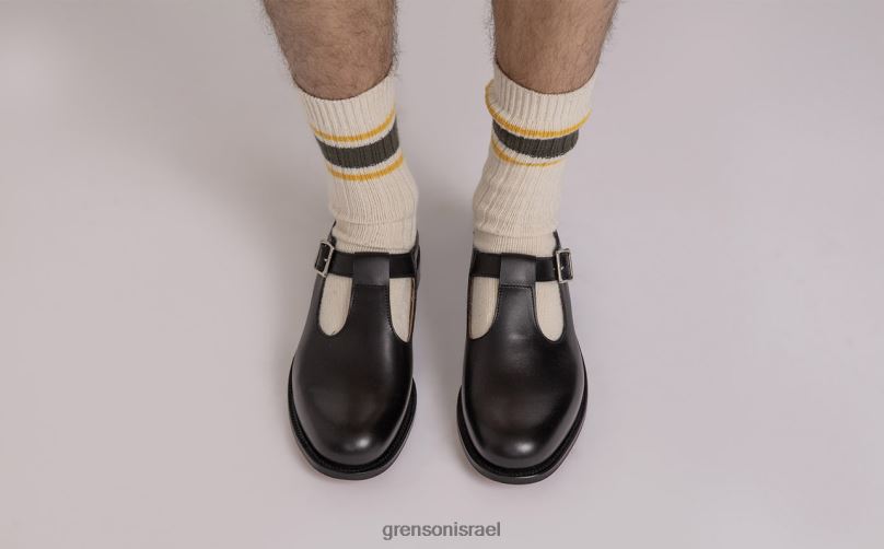 גברים שָׁחוֹר מרילבון Grenson J4F4Z230 סנדלים