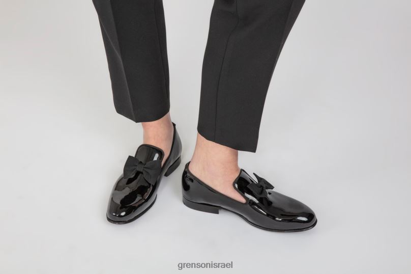 נשים שָׁחוֹר נעלי בית שמלה Grenson J4F4Z240 מוֹקָסִינִים