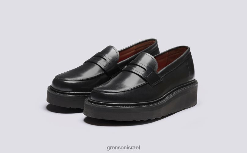 נשים שָׁחוֹר סלסטה Grenson J4F4Z241 מוֹקָסִינִים
