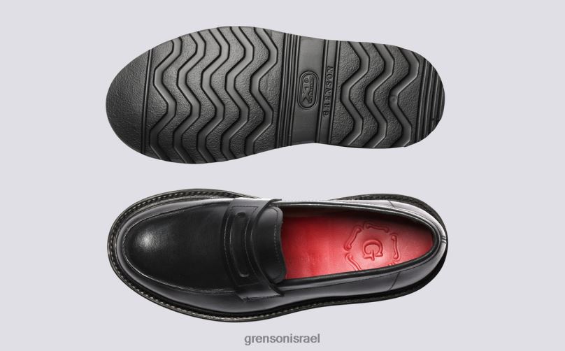 נשים שָׁחוֹר סלסטה Grenson J4F4Z241 מוֹקָסִינִים