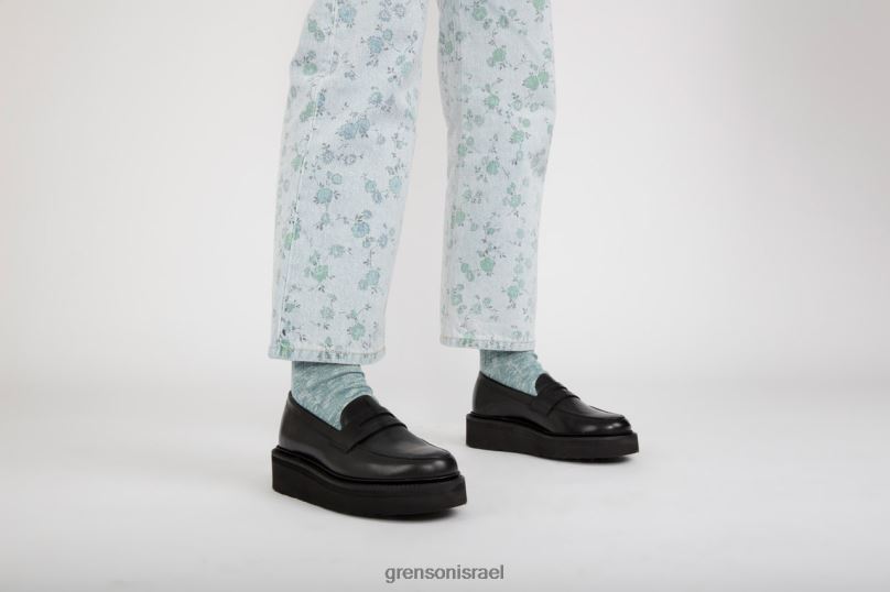נשים שָׁחוֹר סלסטה Grenson J4F4Z241 מוֹקָסִינִים