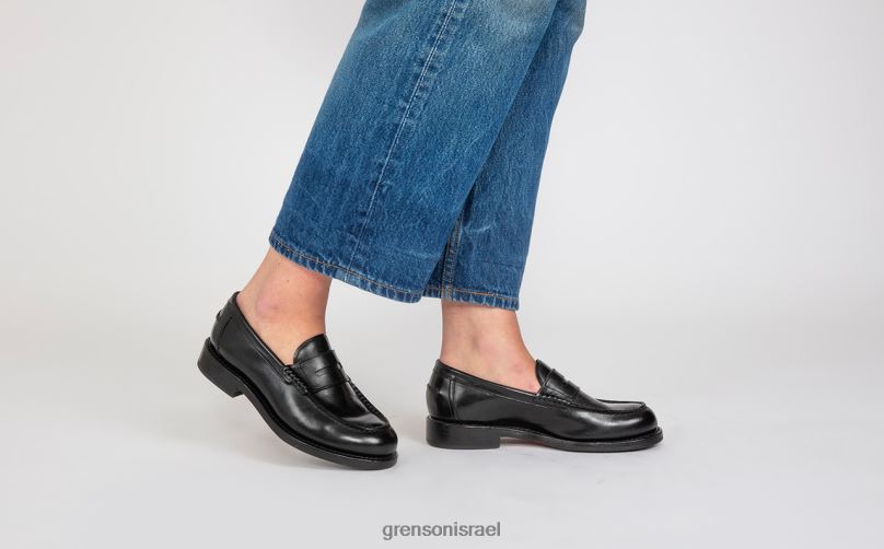 נשים שָׁחוֹר ג'ולי Grenson J4F4Z246 מוֹקָסִינִים