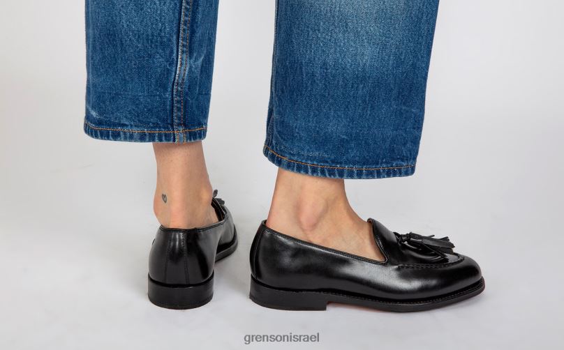 נשים שָׁחוֹר מירנדה Grenson J4F4Z248 מוֹקָסִינִים