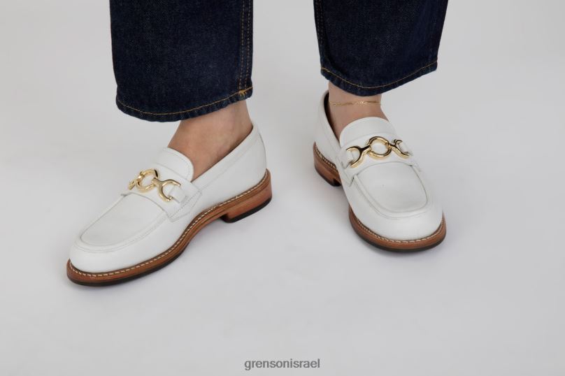נשים לבן נינה Grenson J4F4Z250 מוֹקָסִינִים