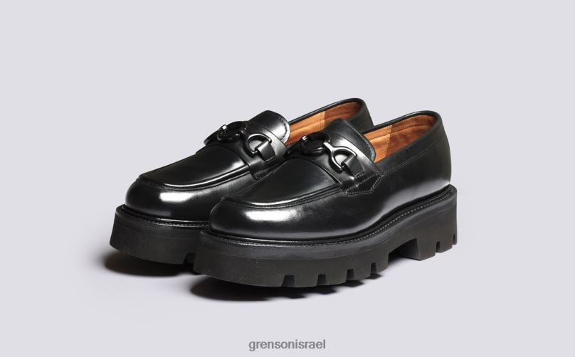 נשים שָׁחוֹר נינה Grenson J4F4Z251 מוֹקָסִינִים
