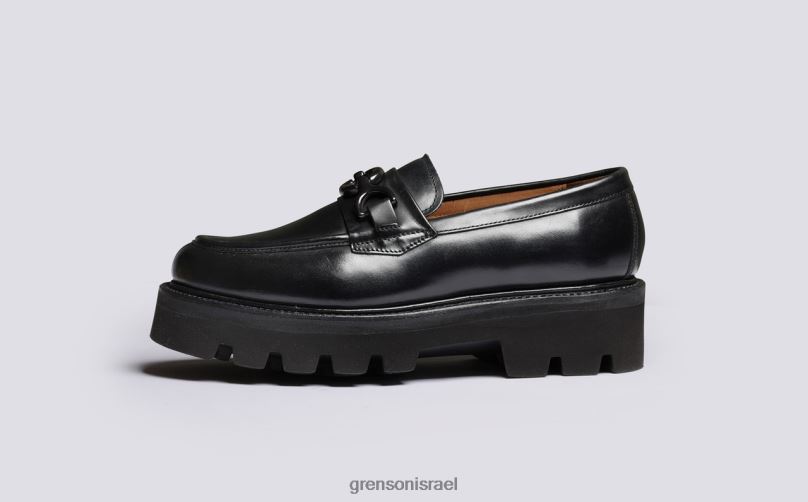 נשים שָׁחוֹר נינה Grenson J4F4Z251 מוֹקָסִינִים