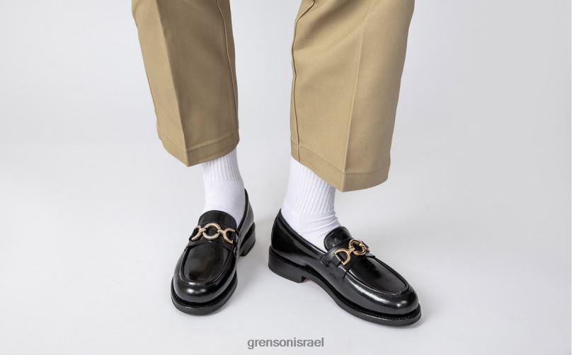 נשים שָׁחוֹר נינה Grenson J4F4Z252 מוֹקָסִינִים