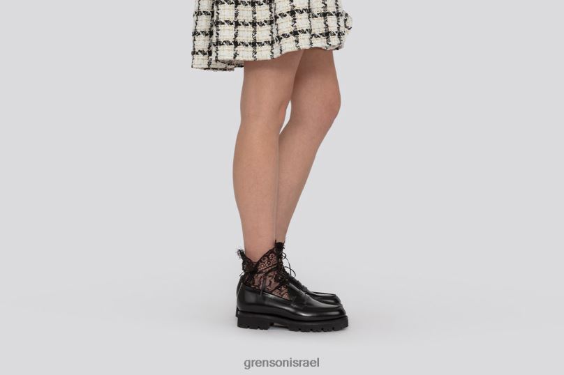 נשים שָׁחוֹר פיליפה Grenson J4F4Z253 מוֹקָסִינִים