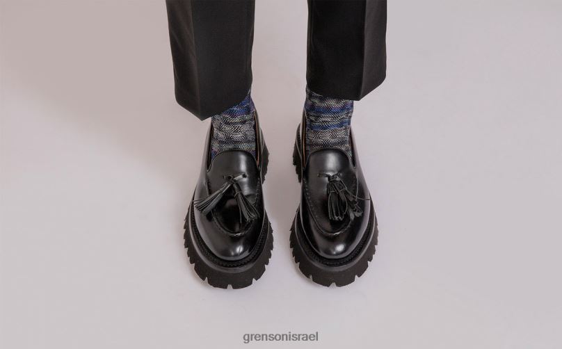 נשים שָׁחוֹר מירנדה Grenson J4F4Z254 מוֹקָסִינִים