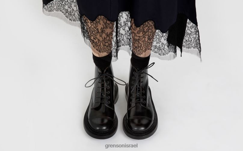 נשים שָׁחוֹר דמי Grenson J4F4Z260 מגפיים