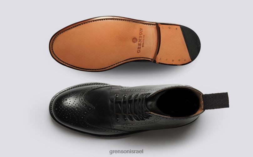 נשים שָׁחוֹר אלה Grenson J4F4Z262 מגפיים
