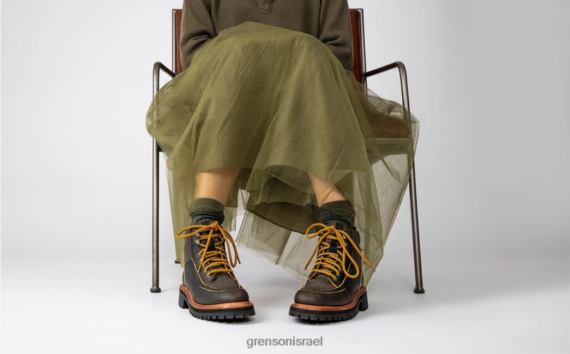 נשים חום וינטג' פיונה Grenson J4F4Z264 מגפיים