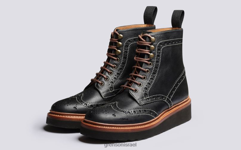 נשים שָׁחוֹר פראן Grenson J4F4Z266 מגפיים