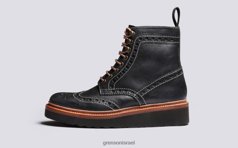 נשים שָׁחוֹר פראן Grenson J4F4Z266 מגפיים