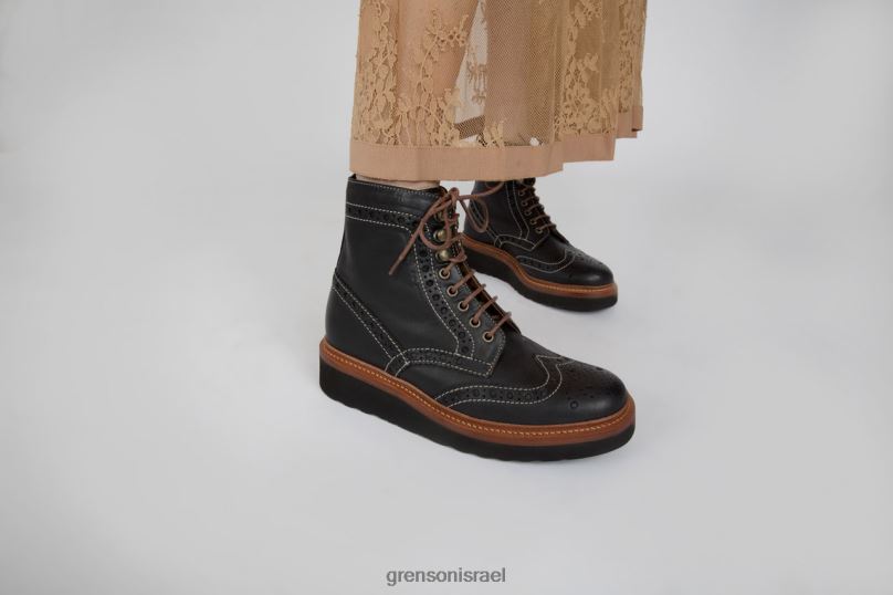 נשים שָׁחוֹר פראן Grenson J4F4Z266 מגפיים