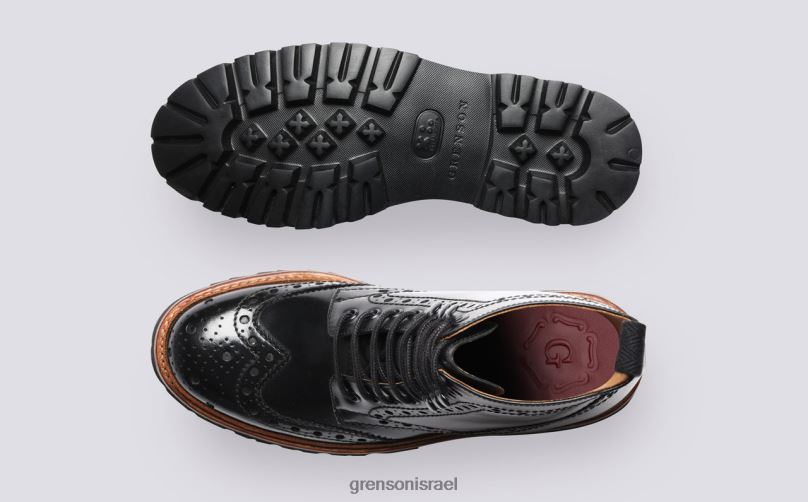 נשים שָׁחוֹר פראן Grenson J4F4Z267 מגפיים