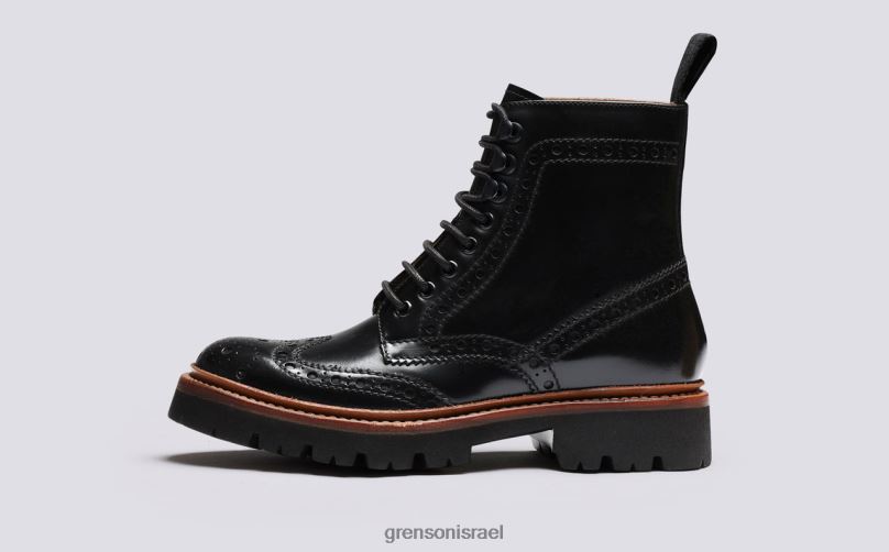 נשים שָׁחוֹר פראן Grenson J4F4Z267 מגפיים