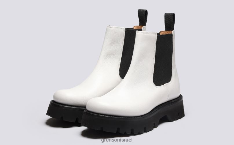 נשים לבן הארלו Grenson J4F4Z268 מגפיים