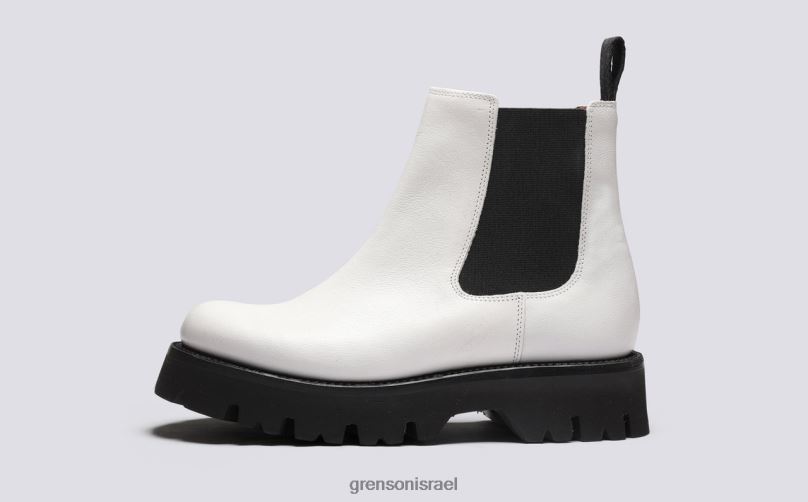 נשים לבן הארלו Grenson J4F4Z268 מגפיים