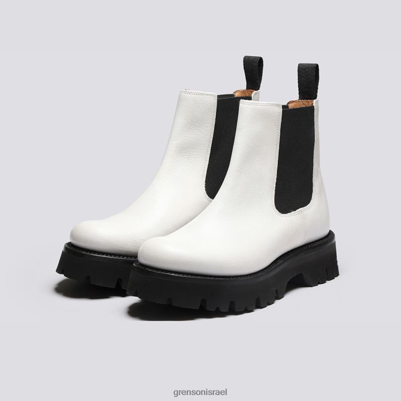 נשים לבן הארלו Grenson J4F4Z268 מגפיים