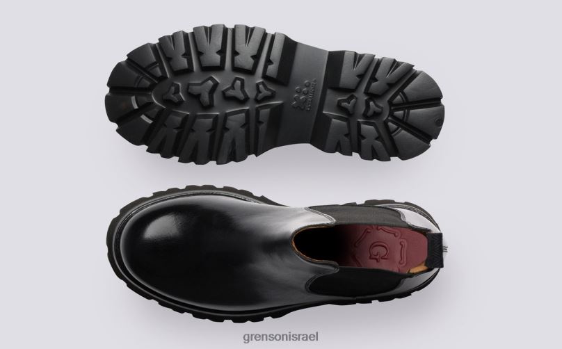 נשים שָׁחוֹר הארלו Grenson J4F4Z269 מגפיים