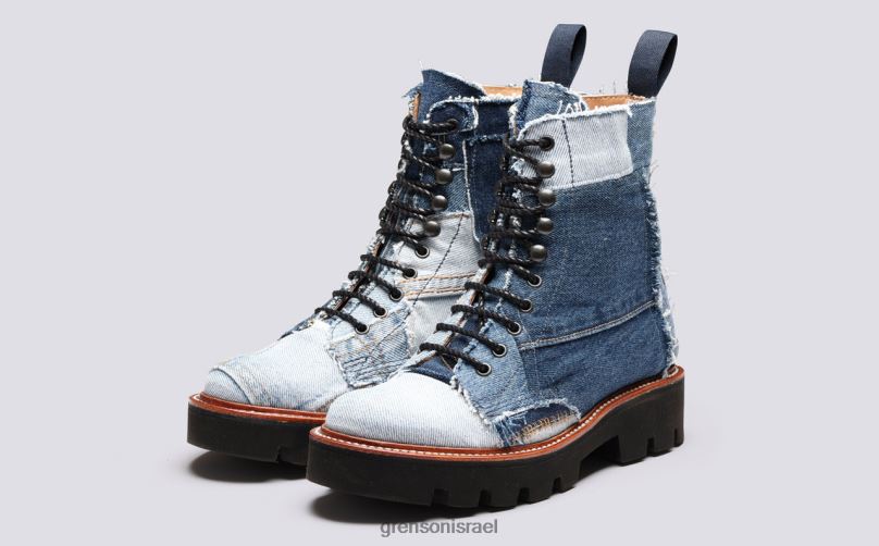 נשים כְּחוֹל המגף של קלי Grenson J4F4Z270 מגפיים