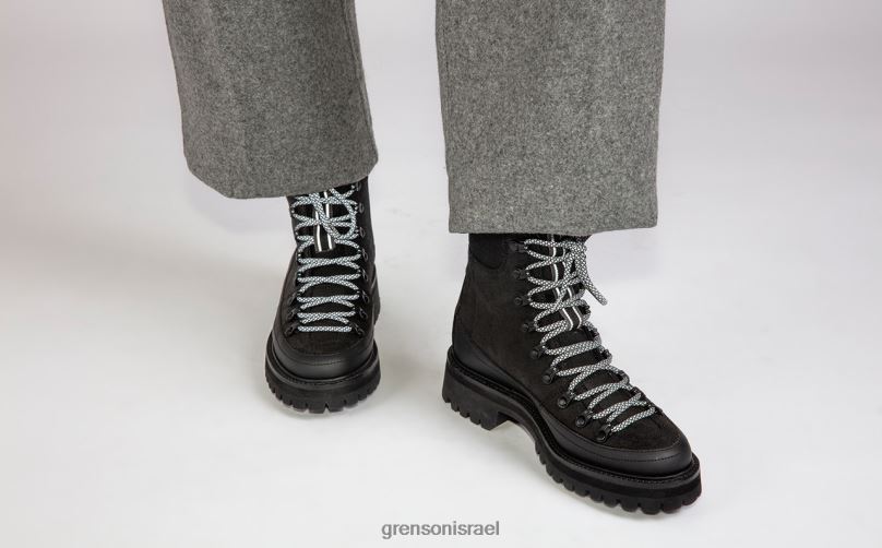 נשים שָׁחוֹר נאנט טק Grenson J4F4Z274 מגפיים