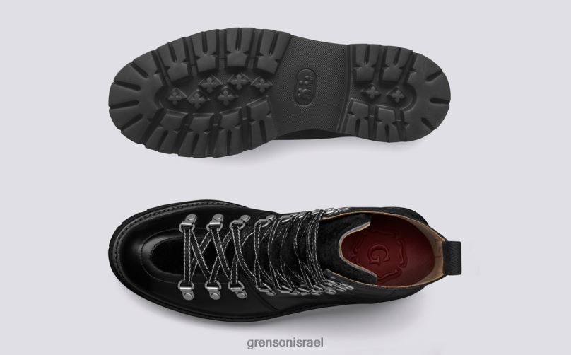 נשים שָׁחוֹר נאנט Grenson J4F4Z283 מגפיים