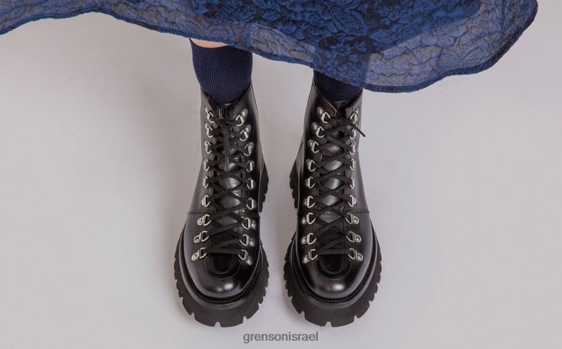 נשים שָׁחוֹר נאנט Grenson J4F4Z290 מגפיים