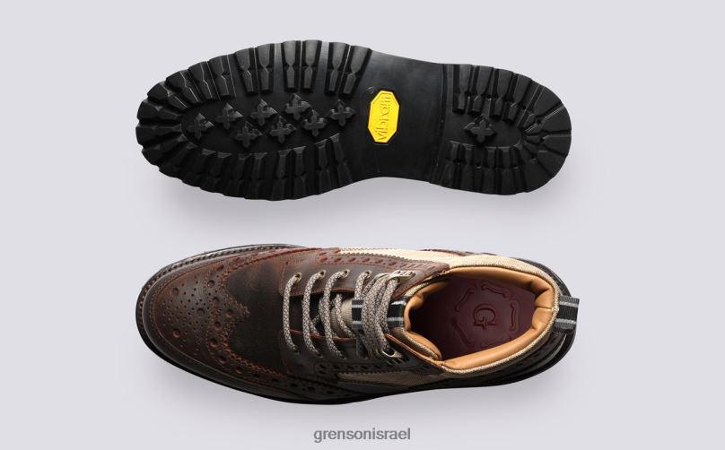גברים חום פרד טק Grenson J4F4Z29 מגפיים