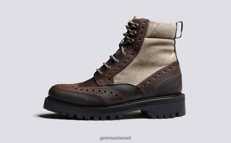 גברים חום פרד טק Grenson J4F4Z29 מגפיים