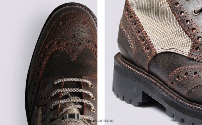 גברים חום פרד טק Grenson J4F4Z29 מגפיים