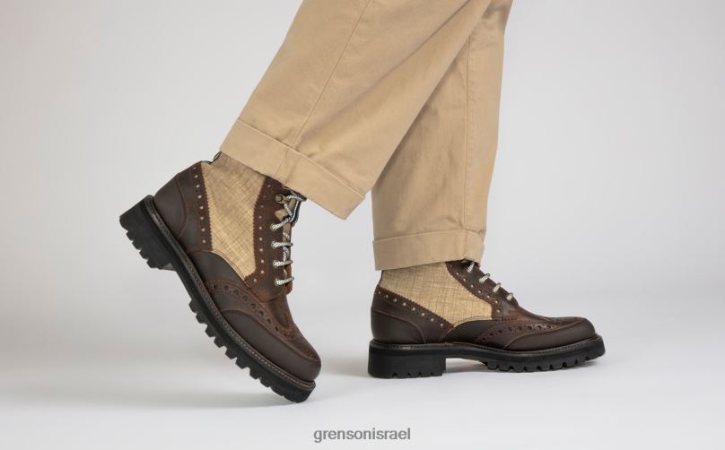 גברים חום פרד טק Grenson J4F4Z29 מגפיים