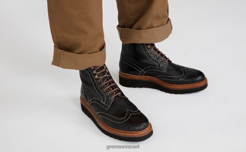 גברים שָׁחוֹר פרד Grenson J4F4Z30 מגפיים