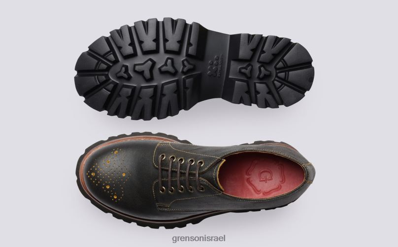 נשים חום וינטג' הולי Grenson J4F4Z322 נעליים רשמיות
