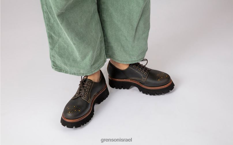נשים חום וינטג' הולי Grenson J4F4Z322 נעליים רשמיות