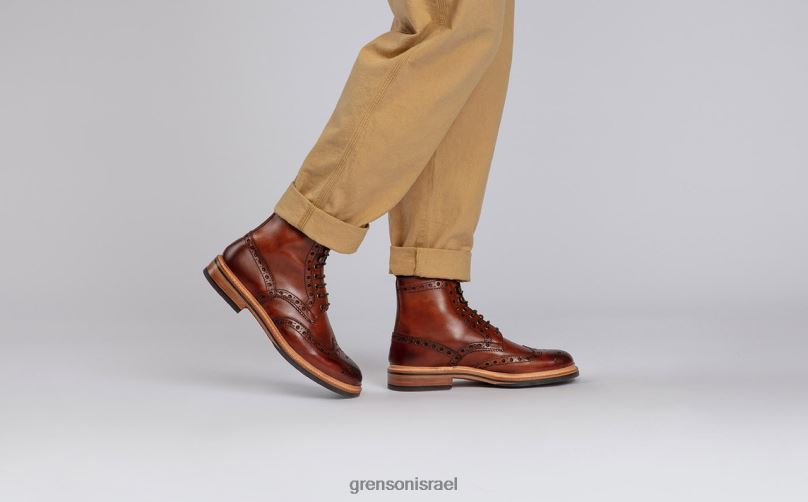 גברים לְהִשְׁתַזֵף פרד Grenson J4F4Z33 מגפיים