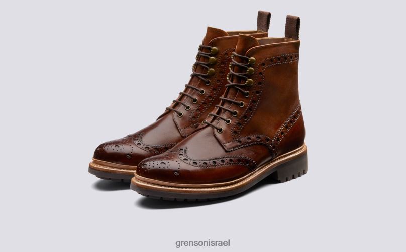 גברים לְהִשְׁתַזֵף פרד Grenson J4F4Z34 מגפיים