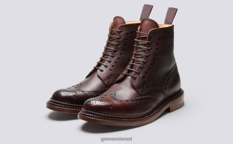 גברים חום כהה פרד Grenson J4F4Z36 מגפיים
