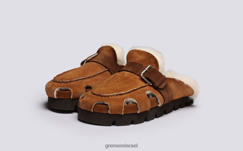 נשים חום מנוקד Grenson J4F4Z369 סנדלים