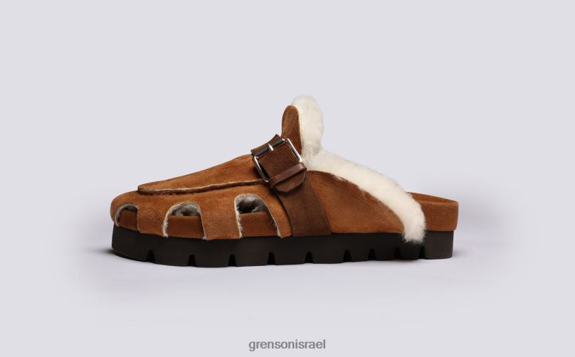 נשים חום מנוקד Grenson J4F4Z369 סנדלים