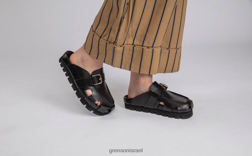 נשים שָׁחוֹר מנוקד Grenson J4F4Z372 סנדלים